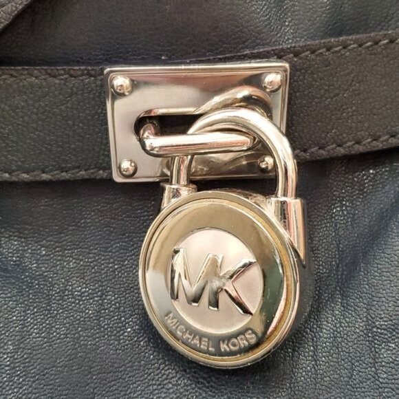 Michael Kors Bag Tote Satchel Shoulder Handbag Purse Blue Leather WOMAN'S WOMEN' - Picture 6 of 14